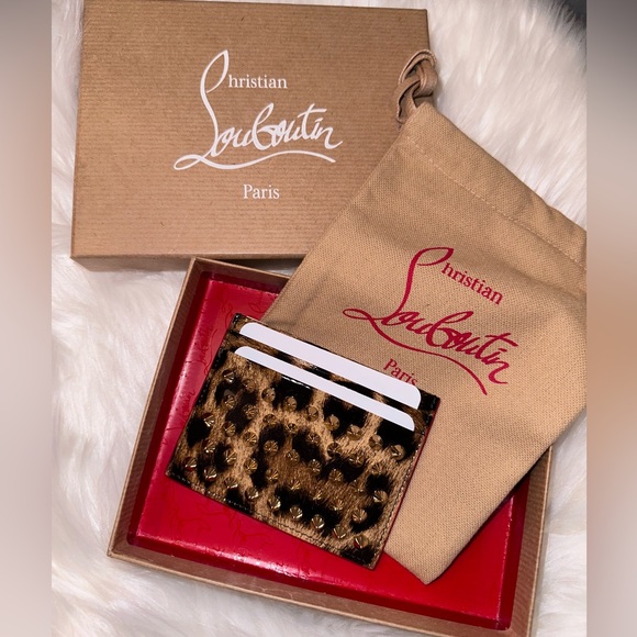 Christian Louboutin Handbags - New Christian Louboutin leopard card holder